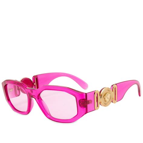 versace pink leopard sunglasses|versace sunglasses cost.